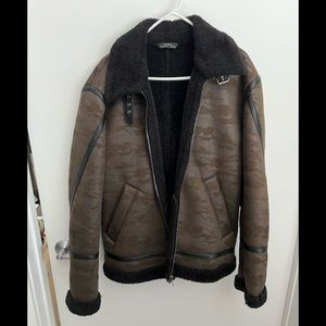 Zara men’s Shearling Coat